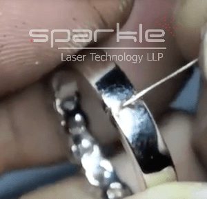 laser welding on silver jewellery
